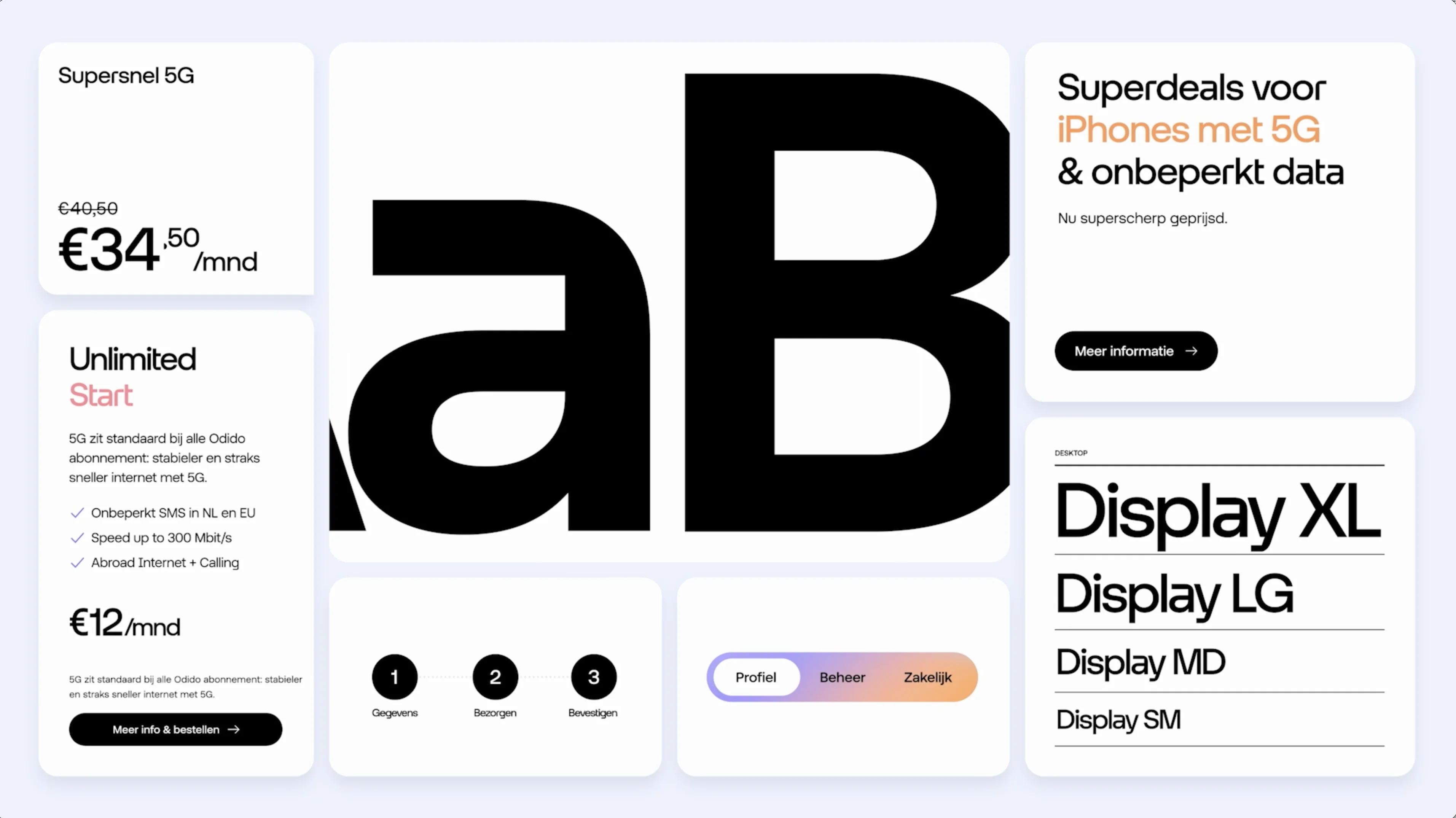Odido typography system