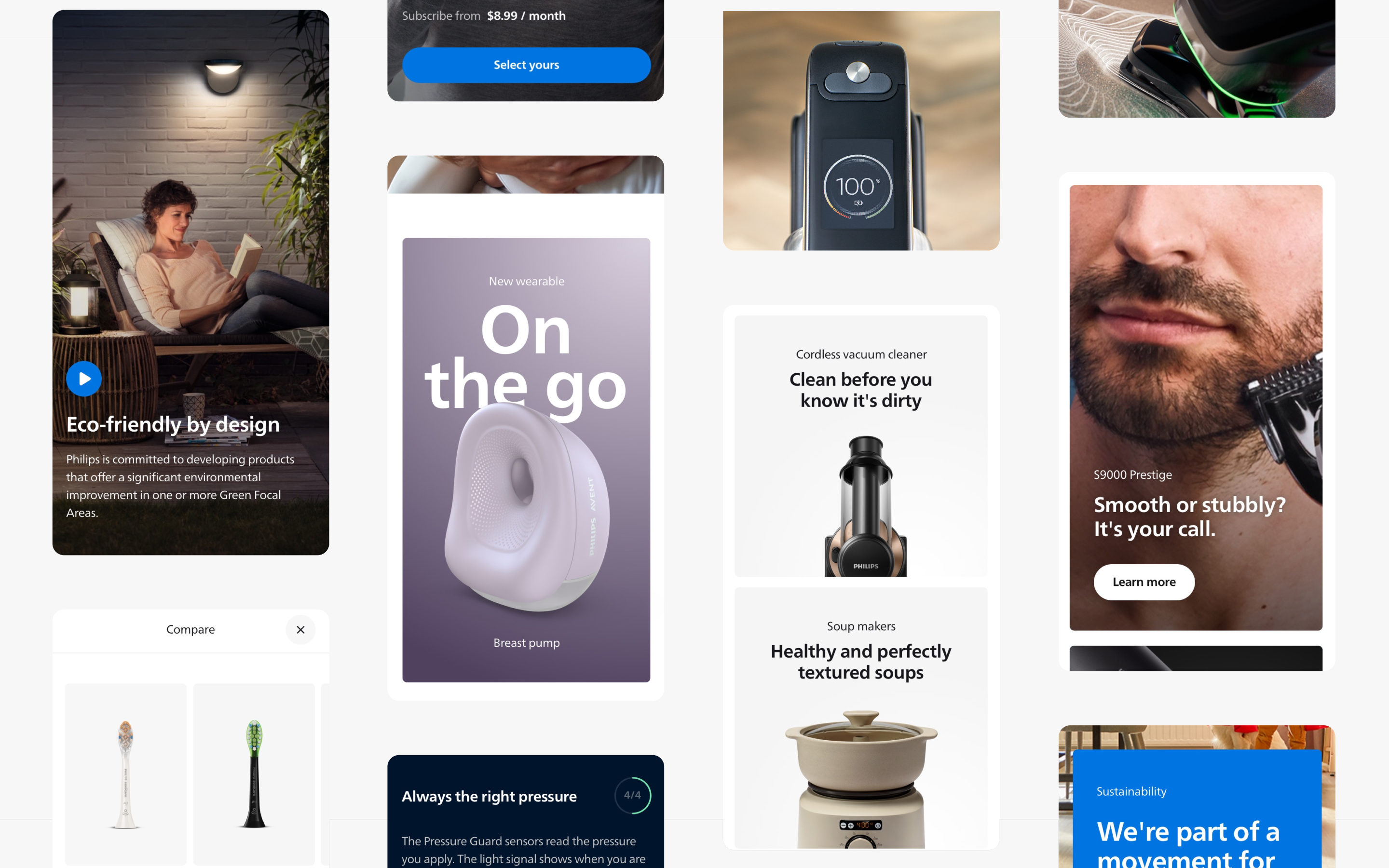 Philips product pages